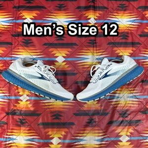 Brooks Glycerin 18 Men's Size 12 Running Shoes Gray Blue 1103291D178